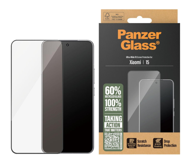 PanzerGlass Ultra-Wide Fit w. Black Frame do  Xiaomi 15 - 1538995 - zdjęcie